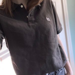 Men’s Small Chaps Black polo with Logo